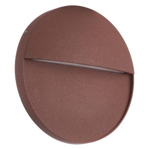 Aplique superficie circular 6W acabado corten BAKER LED