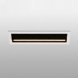 Bañador de pared empotrable blanco negro TROOP LED
