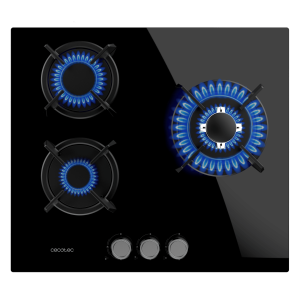 ENCIMERA CRISTAL GAS CECOTEC 3 F Squad G 3200S Glass Black