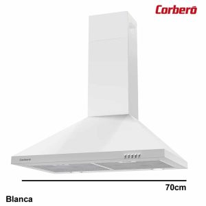 CAMPANA PIRAMIDAL CORBERO 70 CM BLANCA 621 M3