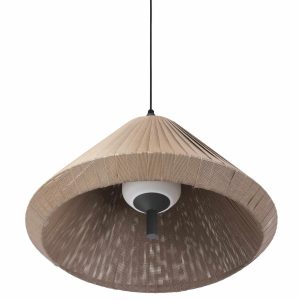 Colgante gris y marrón Ø 70 cm SAIGON