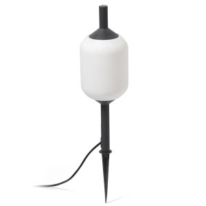 Estaca gris blanco mate Ø 17 cm SAIGON