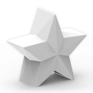 Estrella navidad 60 cm blanca solar y batería recargable NOVA