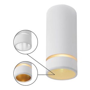 Foco de superficie blanco GU10 Ø 6 cm SPLIT S