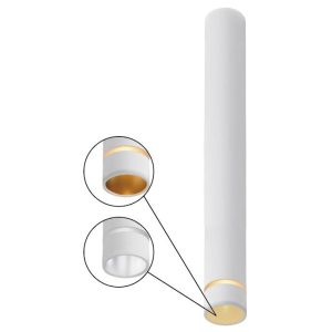 Foco de superficie blanco mini GU10 Ø 4 cm SPLIT L