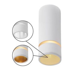 Foco de superficie blanco mini GU10 Ø 4 cm SPLIT S