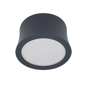 Foco superficie 7,2 cm Ø luz neutra negro GOWER