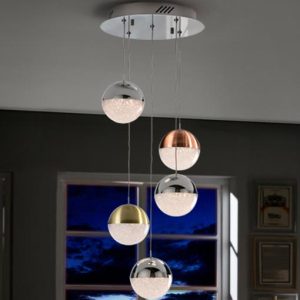 Lámpara 5 luces LED dimable SPHERE