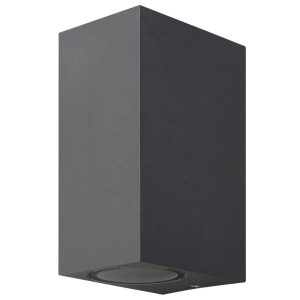 Lámpara aplique gris oscuro 2 luces KANDANCHU