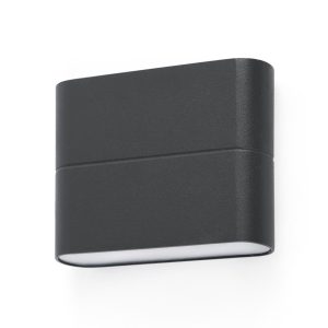 Lámpara aplique LED gris ADAY