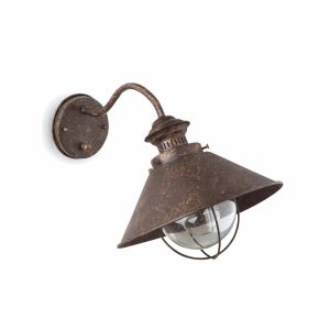 Lámpara aplique marrón óxido NÁUTICA