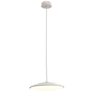 Lámpara blanca con luz cálida Ø 25 cm SLIM LED 16W