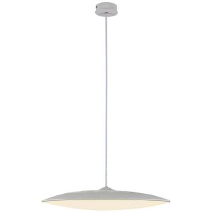 Lámpara blanca con luz cálida Ø 46 cm SLIM LED 50W