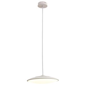 Lámpara blanca con luz neutra Ø 25 cm SLIM LED 16W