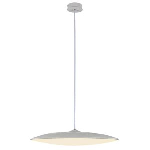 Lámpara blanca con luz neutra Ø 46 cm SLIM LED 50W