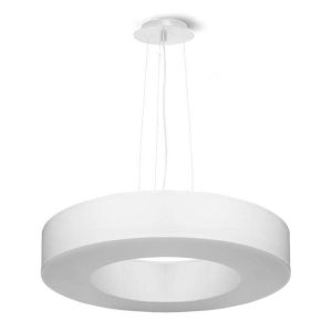 Lámpara blanca Ø 50 cm SATURNO SLIM