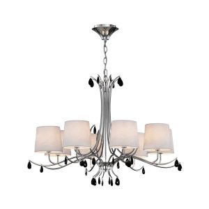 Lámpara colgante 8 luces cromo ANDREA
