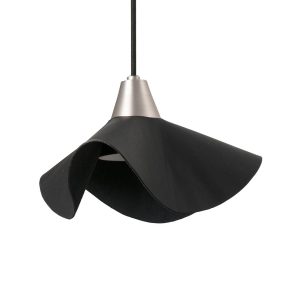 OFERTA colgante de piel negra HELGA LED