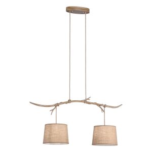 Lámpara colgante lineal 2 luces SABINA