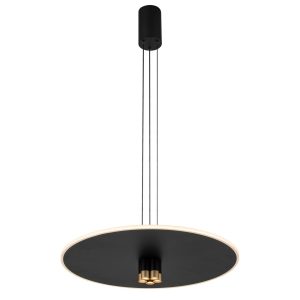 Lámpara colgante negra y dorada Ø 58 cm NOMADA LED