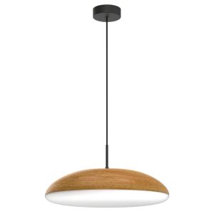 Lámpara colgante simulación madera Ø 50 cm KAZZ