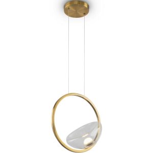 Lámpara color latón LUNARE LED