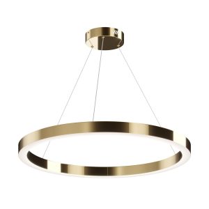 Lámpara color latón Ø 80 cm SATURNO LED