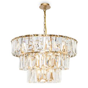 Lámpara color oro 18 luces Ø 77 cm PUNTES