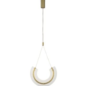 Lámpara color oro y cristal MAYA LED