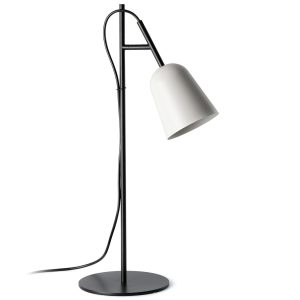 Lámpara de mesa blanca y negra STUDIO