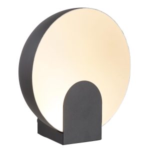 Lámpara de mesa negra Ø 20 cm OCULO LED 5W