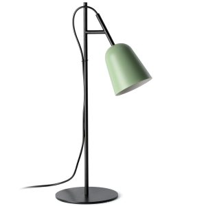 Lámpara de mesa verde y negra STUDIO