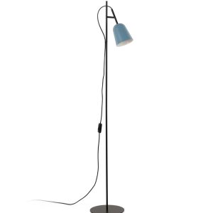 Lámpara de pie azul y negra STUDIO