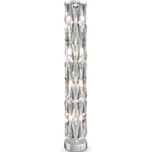 Lámpara de pie color cromo 8 luces PUNTES