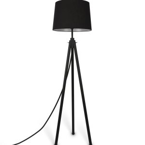 Lámpara de pie negra CALVIN