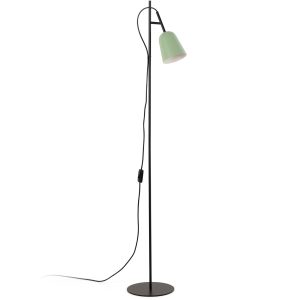 Lámpara de pie verde y negra STUDIO
