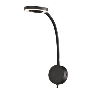 Lámpara dormitorio LED negro BOAVISTA