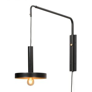 Lámpara extensible negro y oro satinado WHIZZ