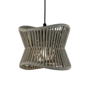 Lámpara exterior beige oscuro Ø 30 cm POLINESIA