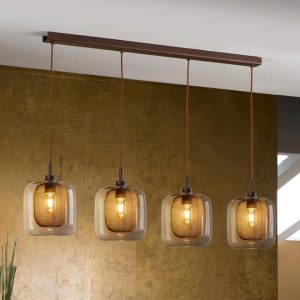 Lámpara lineal 4 luces FOX