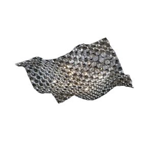 Lámpara plafón de cristal y cromo SATEN G9