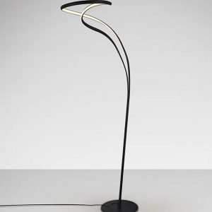 Lámpara regulable negra mate 160 cm altura DANZA LED