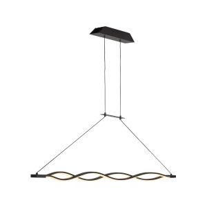 Lámpara techo grande LED dimmable forja SAHARA