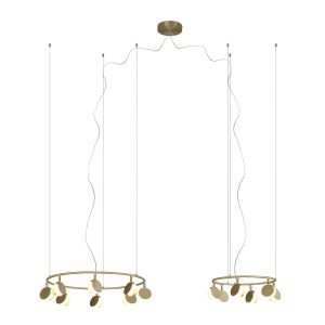 Lámpara variable acabado oro SHELL 70W LED