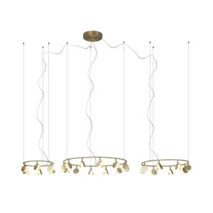 Lámpara variable grande acabado oro SHELL LED