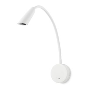 Lector articulado blanco de pared BOKEN LED