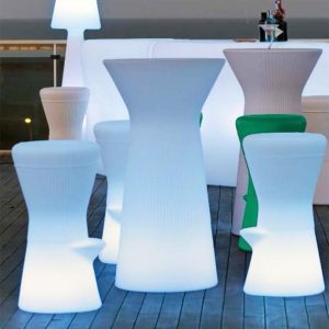 Mesa alta con luz 110 cm altura CAPRI