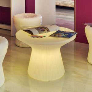 Mesita baja con luz 39 cm altura CAPRI