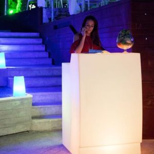 Mostrador recepción con luz 75 cm de ancho SICILIA