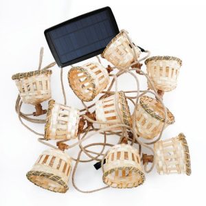 PACK de 3 Guirnaldas de luces solar y recargables decorativas AURORA